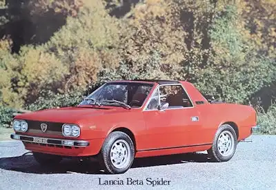 Lancia Beta Spider Prospekt ca. 1977 it