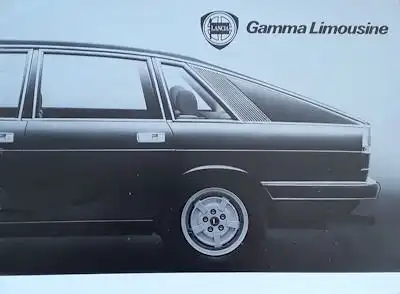 Lancia Gamma Limousine Prospekt ca. 1980