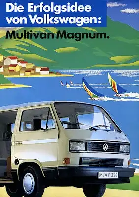 VW T 3 Multivan Magnum Prospekt 1989
