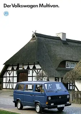 VW T 3 Multivan Prospekt 1989