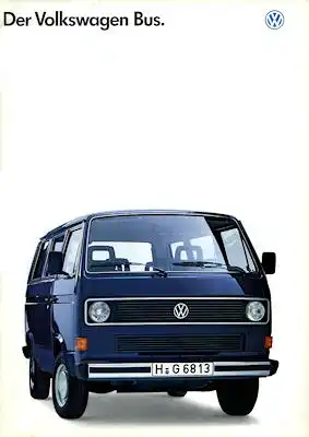 VW T 3 Bus Prospekt 1989