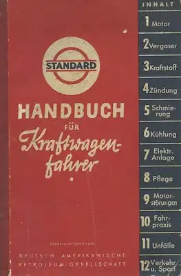 Standard Handbuch für Kraftwagenfahrer 1937