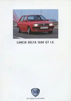 Lancia Delta 1600 GT I.E. Prospekt 9.1991