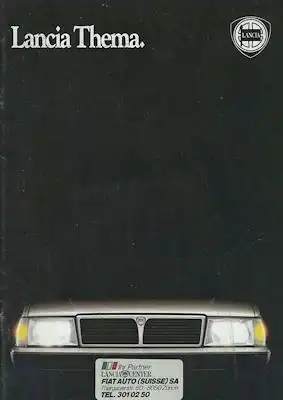 Lancia Thema Prospekt 3.1986