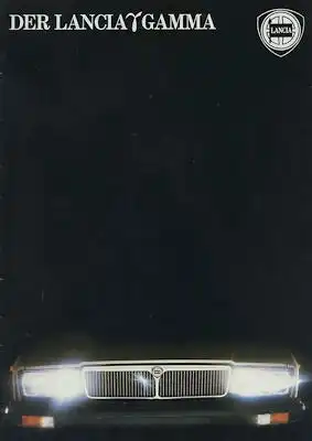 Lancia Gamma Prospekt ca. 1982