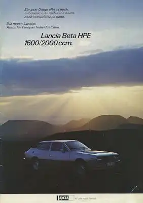 Lancia Beta HPE Prospekt ca. 1979