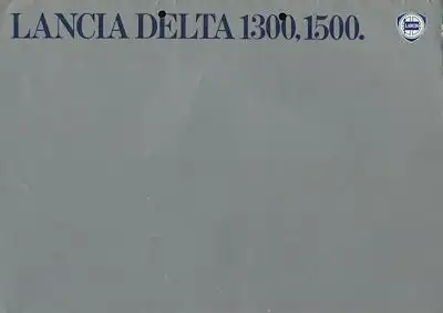 Lancia Delta 1300 1500 Prospekt ca. 1980