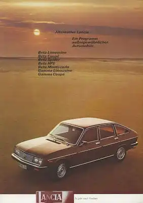 Lancia Programm ca. 1978