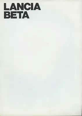 Lancia Beta Prospekt ca. 1973