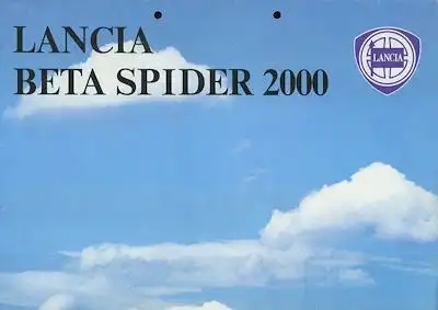 Lancia Beta Spider Prospekt ca. 1976
