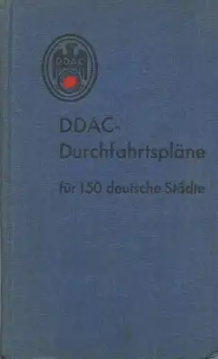 DDAC Durchfahrtpläne für 150 deutsche Städte 1930er Jahre