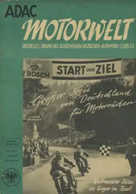 ADAC Motorwelt 1951 Heft 9