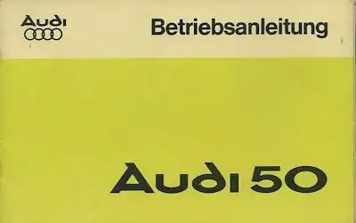Audi 50 Bedienungsanleitung 1.1976