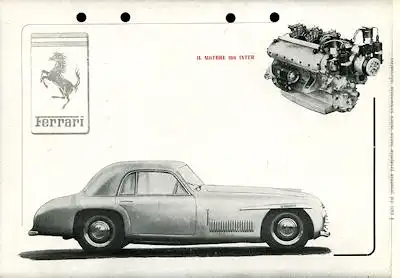 Ferrari 166 Inter Prospekt ca. 1949