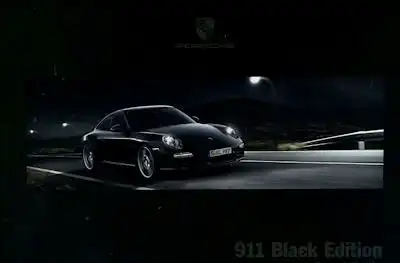 Porsche 911 Black Edition Prospekt 10.2011 e
