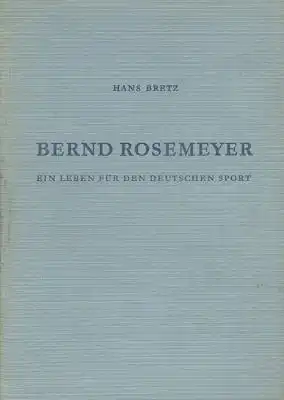 Hans Bretz Bernd Rosemeyer 1938
