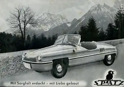 Spatz 200 ccm Prospekt ca. 1956