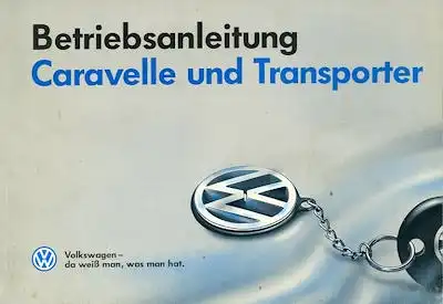 VW T 4 Bedienungsanleitung 8.1993
