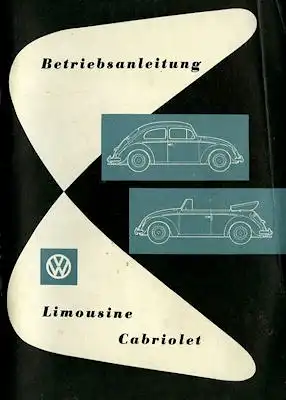 VW Käfer Bedienungsanleitung 8.1959