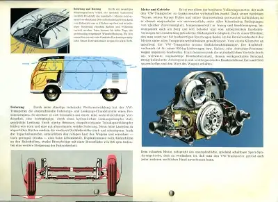 VW Mappe für T 1 Prospekte ca. 1956