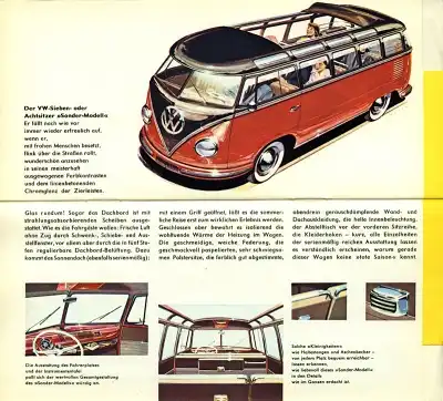 VW T 1 Bus / Transporter Prospekt 1956