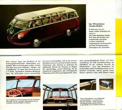 VW T 1 Bus / Transporter Prospekt 1955