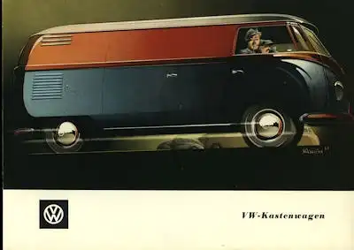 VW T 1 Kastenwagen Prospekt ca. 1955