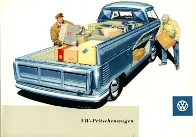 VW T 1 Pritschenwagen Prospekt 1958