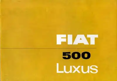 Fiat 500 Luxus Prospekt ca. 1964
