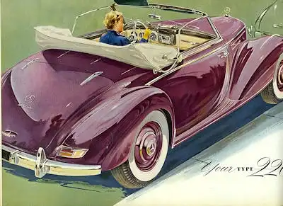 Mercedes-Benz 220 Cabriolet A Prospekt 1953 e