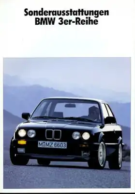 BMW 3er Sonderausstattung Prospekt 1989