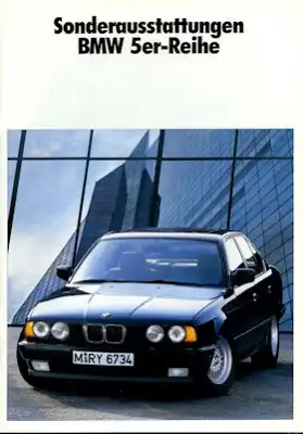 BMW 5er Sonderausstattung Prospekt 1989