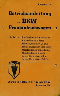 DKW Frontantriebswagen Bedienungsanleitung 9.1935
