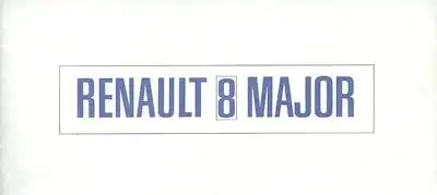 Renault 8 Major Prospekt 1962