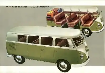 VW T 1 Kleinbus Prospekt ca. 1960