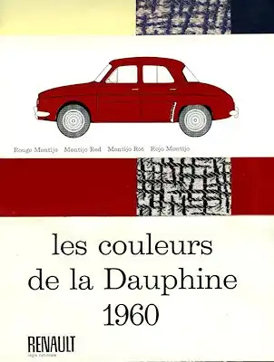 Renault Dauphine Farben 1960