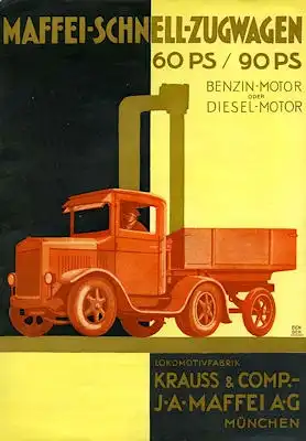Maffei Schnell-Zugwagen 60 / 90 PS Prospekt 11.1936