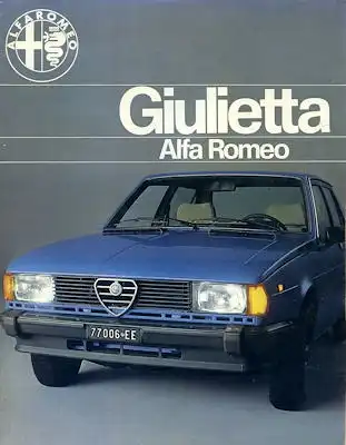 Alfa-Romeo Giulietta Prospekt 7.1983