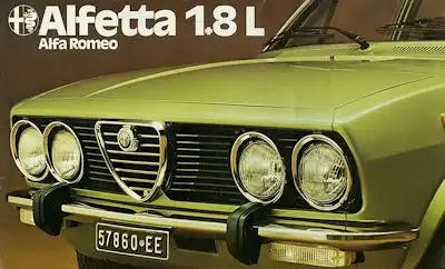 Alfa-Romeo Alfetta 1.8 L Prospekt ca. 1976