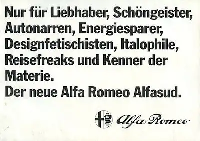 Alfa-Romeo Alfasud 1.5 Prospekt 1978