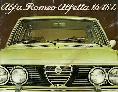 Alfa-Romeo Alfetta 1.6 / 1.8 L Prospekt 3.1978