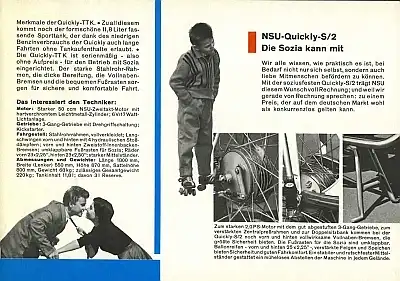 NSU Quickly TT K S/2 Prospekt 8.1960