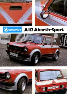 Autobianchi A 112 Abarth-Sport Prospekt 1980er Jahre