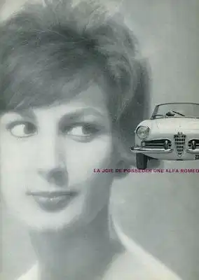 Alfa-Romeo Giulietta Spider Prospekt 1961 f