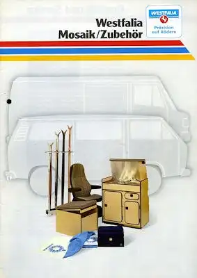 VW T 3 Westfalia Mosaik Zubehör Prospekt 1980er Jahre