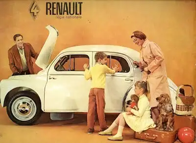Renault 4 CV Prospekt ca. 1955
