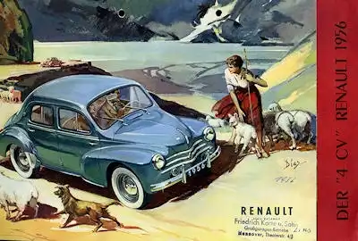 Renault 4 CV Prospekt 1956
