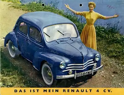 Renault 4 CV Prospekt 1955