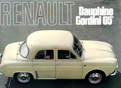 Renault Dauphine Gordini Prospekt 1965