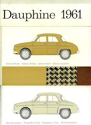 Renault Dauphine Farben 1961